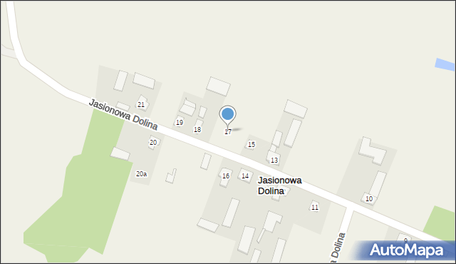 Jasionowa Dolina, Jasionowa Dolina, 17, mapa Jasionowa Dolina