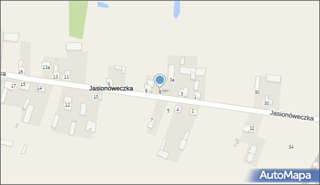 Jasionóweczka, Jasionóweczka, 6, mapa Jasionóweczka