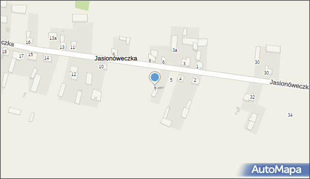 Jasionóweczka, Jasionóweczka, 7, mapa Jasionóweczka