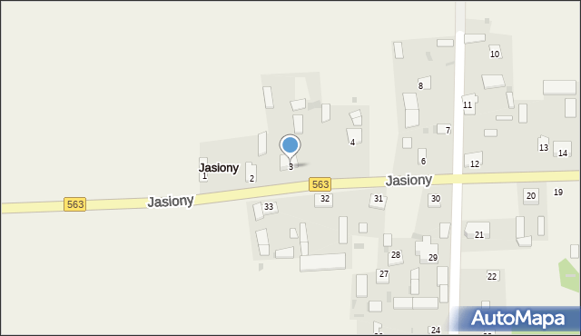 Jasiony, Jasiony, 3, mapa Jasiony