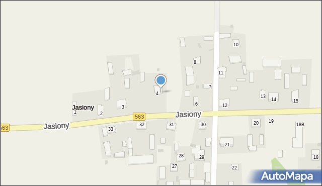 Jasiony, Jasiony, 5, mapa Jasiony