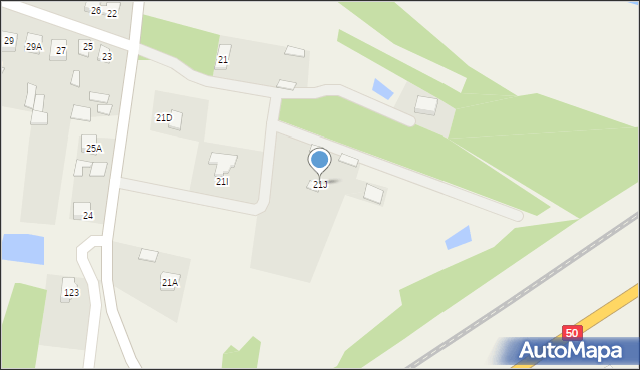 Jasiorówka, Jasiorówka, 21J, mapa Jasiorówka