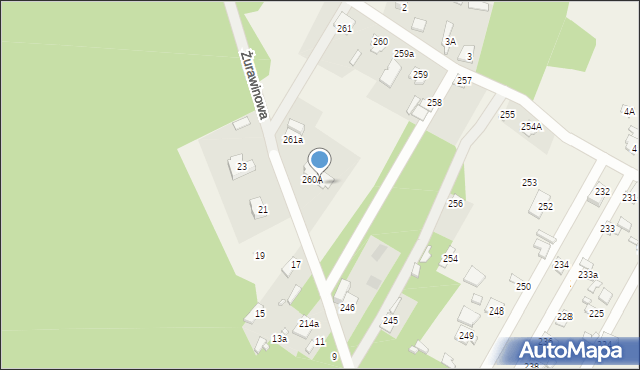 Jasiorówka, Jasiorówka, 260B, mapa Jasiorówka