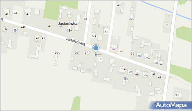 Jasiorówka, Jasiorówka, 33, mapa Jasiorówka