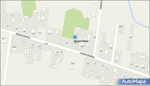 Jasiorówka, Jasiorówka, 38, mapa Jasiorówka