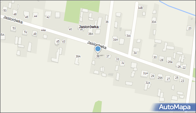 Jasiorówka, Jasiorówka, 39, mapa Jasiorówka