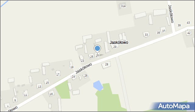 Jaskółowo, Jaskółowo, 27, mapa Jaskółowo