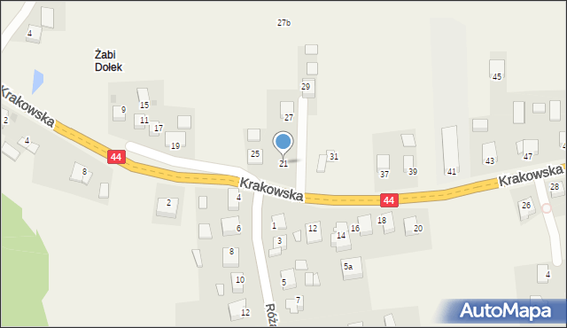 Jaśkowice, Jaśkowice, 21, mapa Jaśkowice