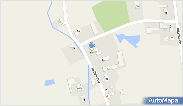 Jaśkowice, Jaśkowice, 52, mapa Jaśkowice