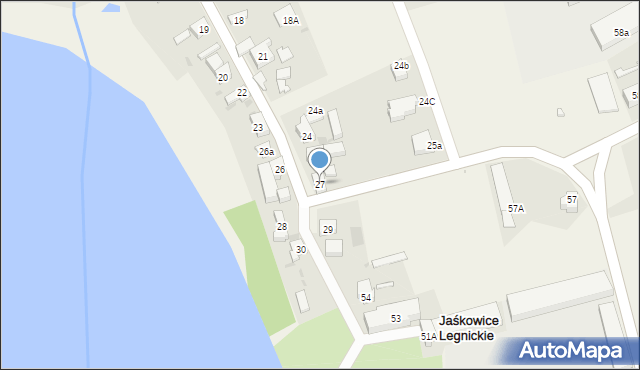 Jaśkowice Legnickie, Jaśkowice Legnickie, 27, mapa Jaśkowice Legnickie