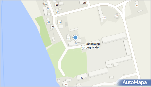 Jaśkowice Legnickie, Jaśkowice Legnickie, 53, mapa Jaśkowice Legnickie