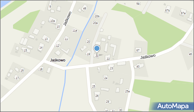 Jaśkowo, Jaśkowo, 21, mapa Jaśkowo