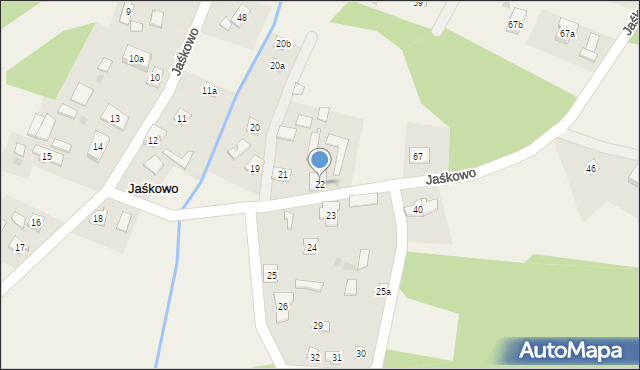 Jaśkowo, Jaśkowo, 22, mapa Jaśkowo