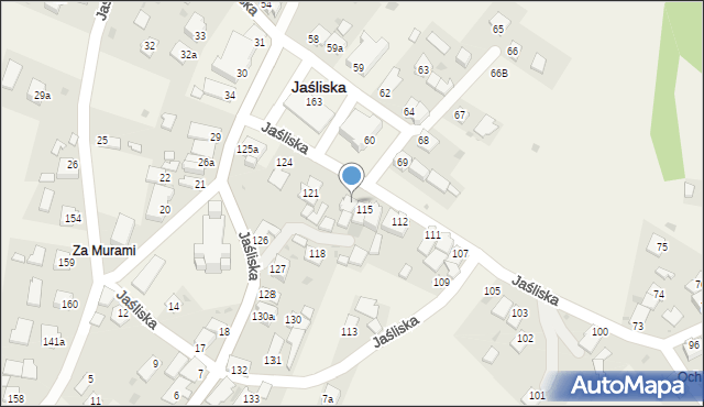 Jaśliska, Jaśliska, 116, mapa Jaśliska