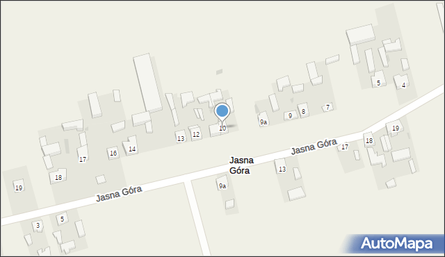 Jasna Góra, Jasna Góra, 10, mapa Jasna Góra