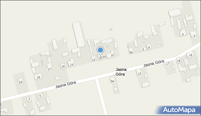 Jasna Góra, Jasna Góra, 12, mapa Jasna Góra