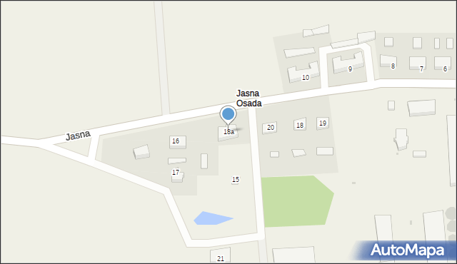 Jasna Osada, Jasna Osada, 18a, mapa Jasna Osada