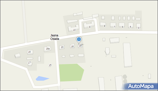 Jasna Osada, Jasna Osada, 19a, mapa Jasna Osada