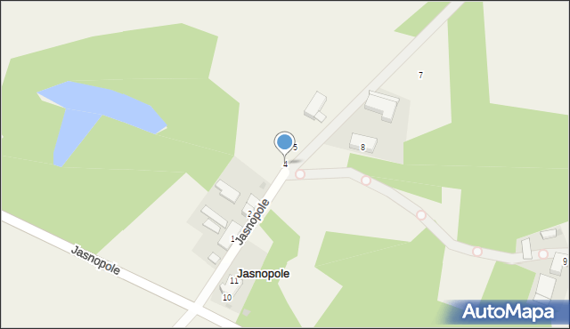 Jasnopole, Jasnopole, 4, mapa Jasnopole