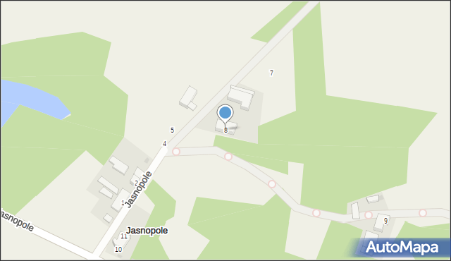 Jasnopole, Jasnopole, 8, mapa Jasnopole