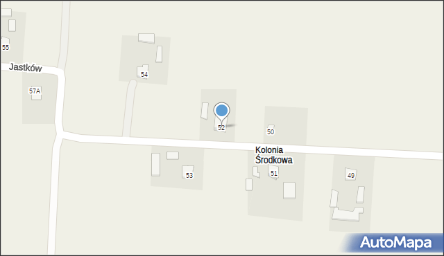 Jastków, Jastków, 52, mapa Jastków