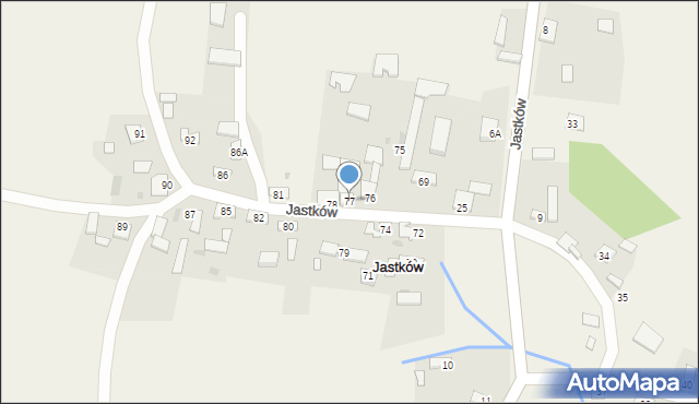 Jastków, Jastków, 77, mapa Jastków