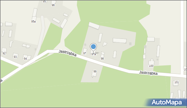 Jastrząbka, Jastrząbka, 97a, mapa Jastrząbka