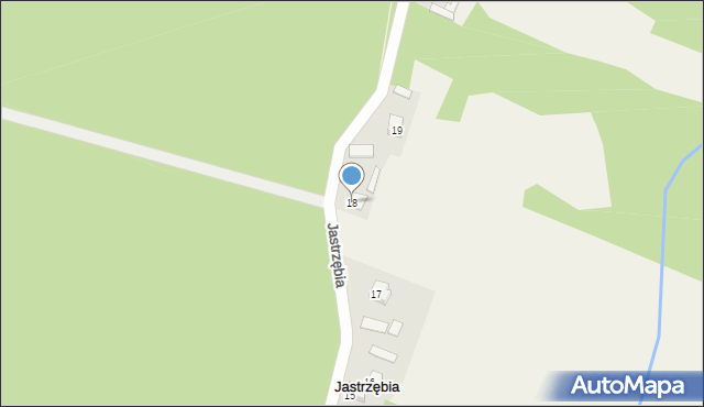 Jastrzębia, Jastrzębia, 18, mapa Jastrzębia