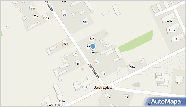 Jastrzębia, Jastrzębia, 57, mapa Jastrzębia