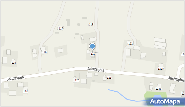 Jastrzębia, Jastrzębia, 119, mapa Jastrzębia