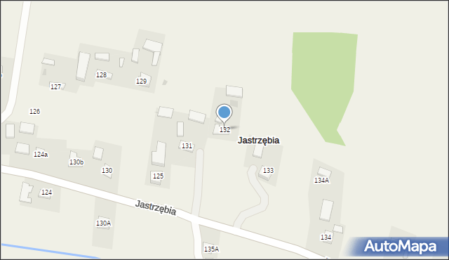 Jastrzębia, Jastrzębia, 132, mapa Jastrzębia