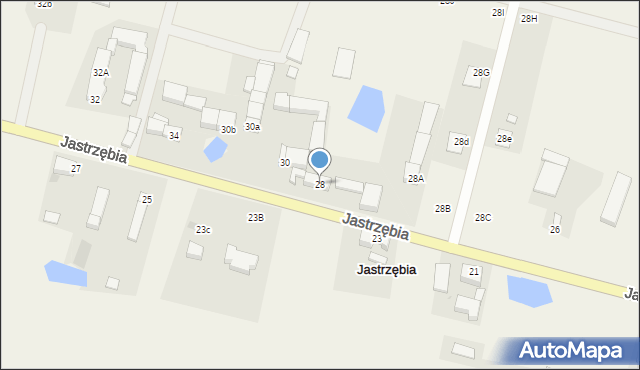 Jastrzębia, Jastrzębia, 28, mapa Jastrzębia