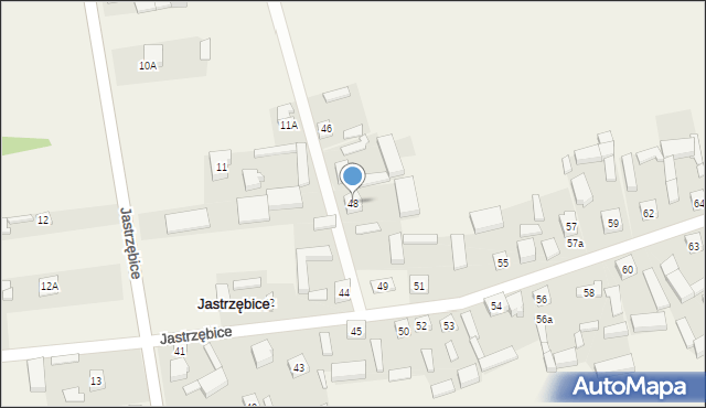 Jastrzębice, Jastrzębice, 48, mapa Jastrzębice