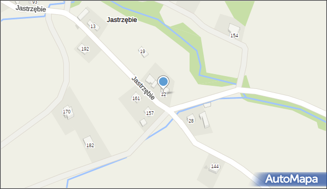 Jastrzębie, Jastrzębie, 12, mapa Jastrzębie