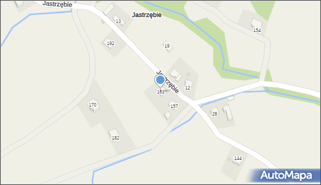 Jastrzębie, Jastrzębie, 161, mapa Jastrzębie