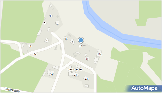 Jastrzębie, Jastrzębie, 10, mapa Jastrzębie