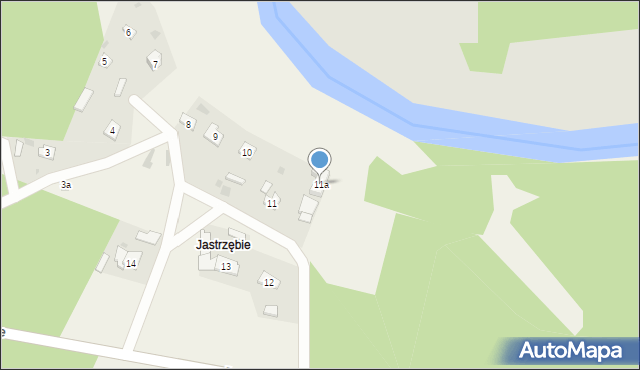 Jastrzębie, Jastrzębie, 11a, mapa Jastrzębie