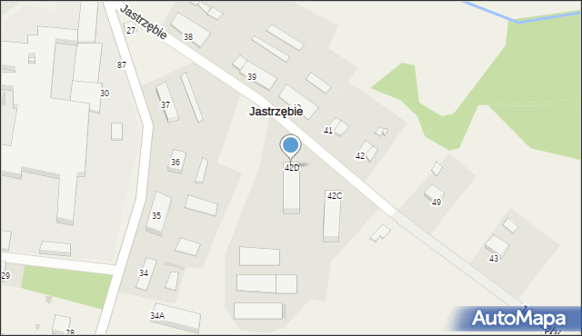 Jastrzębie, Jastrzębie, 42D, mapa Jastrzębie