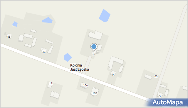 Jastrzębie, Jastrzębie, 10, mapa Jastrzębie