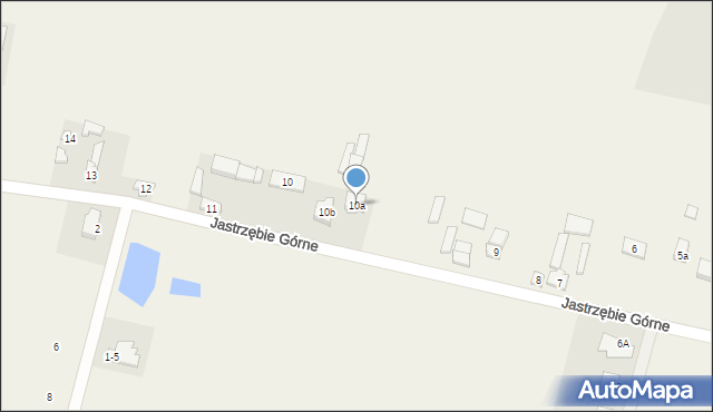 Jastrzębie Górne, Jastrzębie Górne, 10a, mapa Jastrzębie Górne
