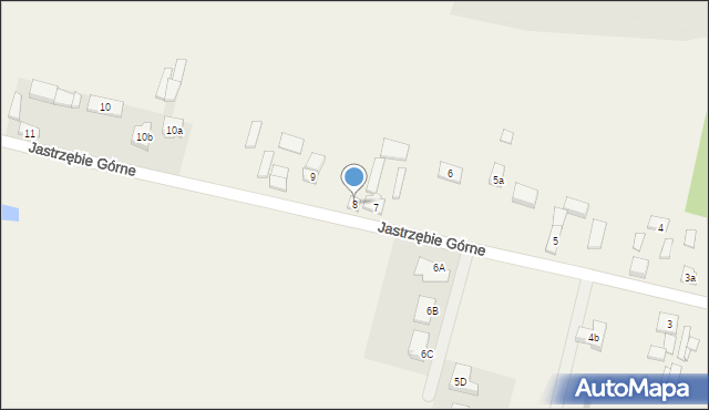 Jastrzębie Górne, Jastrzębie Górne, 8, mapa Jastrzębie Górne