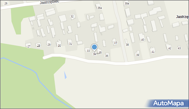 Jastrzębiec, Jastrzębiec, 34, mapa Jastrzębiec