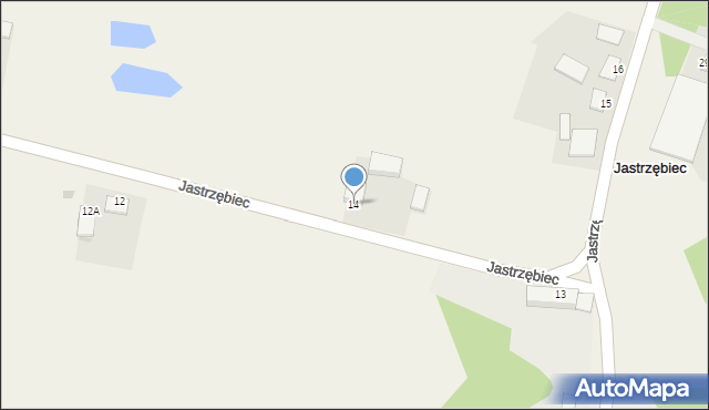 Jastrzębiec, Jastrzębiec, 14, mapa Jastrzębiec