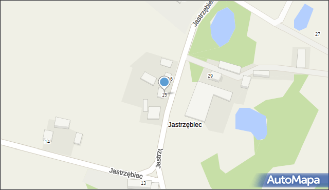 Jastrzębiec, Jastrzębiec, 15, mapa Jastrzębiec