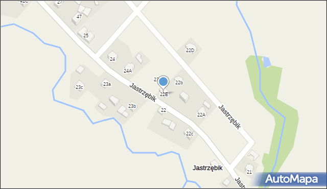 Jastrzębik, Jastrzębik, 22E, mapa Jastrzębik