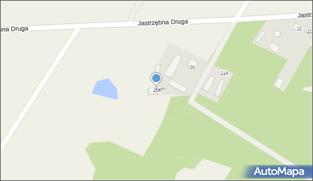 Jastrzębna Druga, Jastrzębna Druga, 20A, mapa Jastrzębna Druga