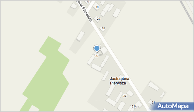 Jastrzębna Pierwsza, Jastrzębna Pierwsza, 27, mapa Jastrzębna Pierwsza