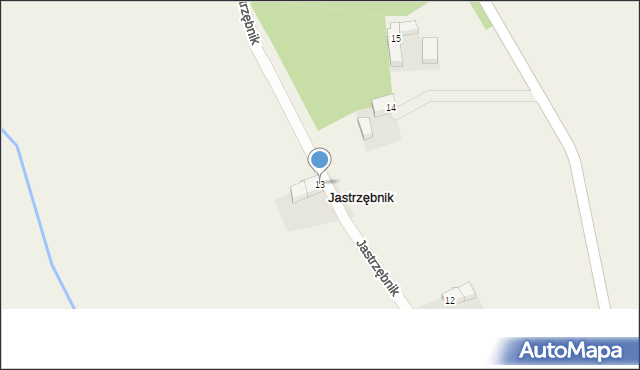 Jastrzębnik, Jastrzębnik, 13, mapa Jastrzębnik