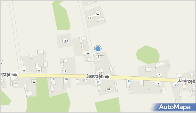 Jastrzębnik, Jastrzębnik, 11, mapa Jastrzębnik