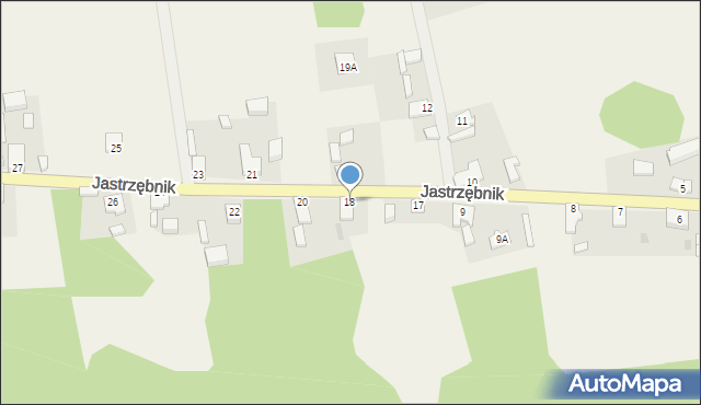 Jastrzębnik, Jastrzębnik, 18, mapa Jastrzębnik